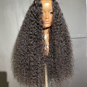 30” Brazilian Deep Wave HD Lace Front Wig – 180% Density – Brand New Human Hair